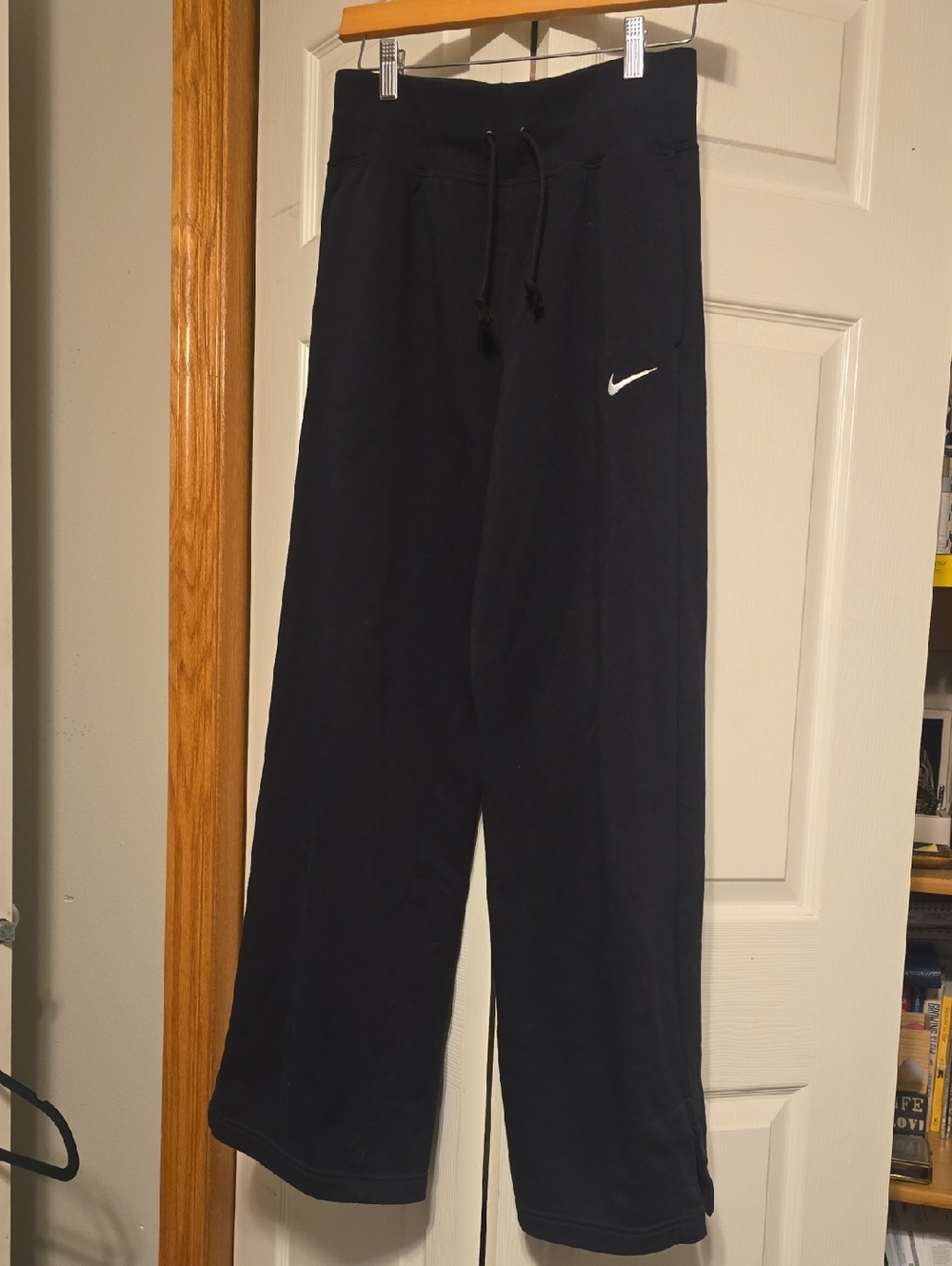 Nike Black Sweatpants with White Swoosh